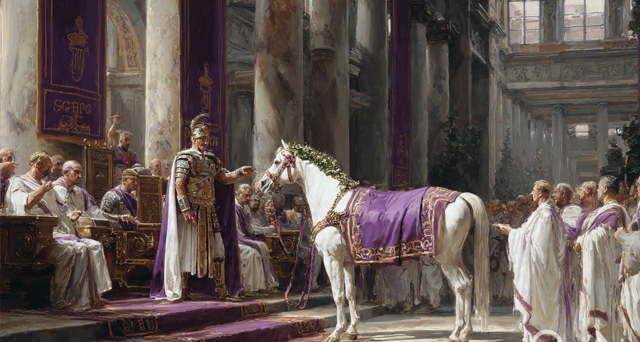 Caligula horse Incitatus Roman consul story